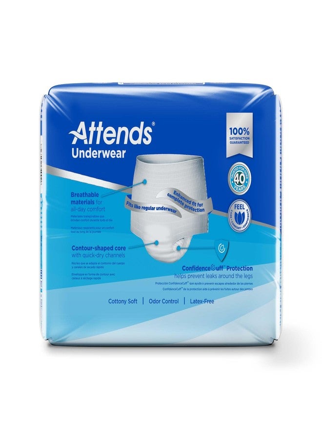 Attends Underwear Super Plus Absorbency - Large 44" - 58" - 18 Count - Image 4